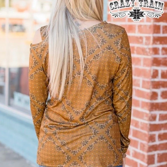 Crazy Train Mustard Meadows Top - Picture 4 of 8